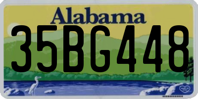 AL license plate 35BG448