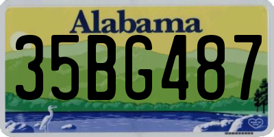 AL license plate 35BG487
