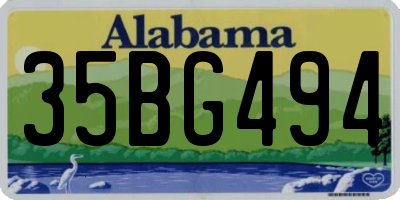 AL license plate 35BG494