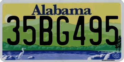 AL license plate 35BG495