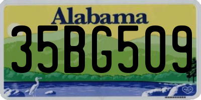 AL license plate 35BG509