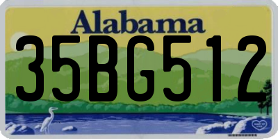 AL license plate 35BG512