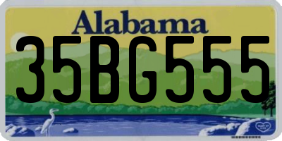 AL license plate 35BG555