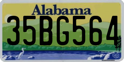 AL license plate 35BG564
