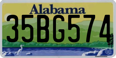 AL license plate 35BG574