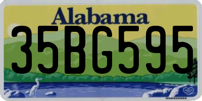 AL license plate 35BG595