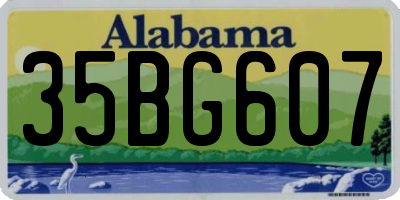 AL license plate 35BG607