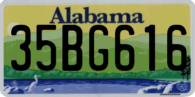 AL license plate 35BG616