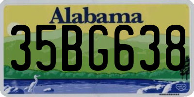 AL license plate 35BG638
