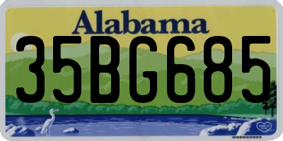 AL license plate 35BG685