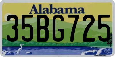 AL license plate 35BG725