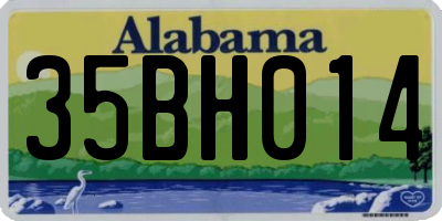 AL license plate 35BH014