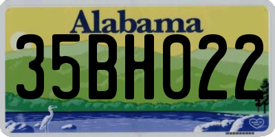 AL license plate 35BH022