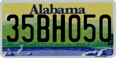 AL license plate 35BH050
