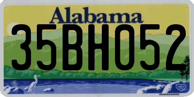 AL license plate 35BH052