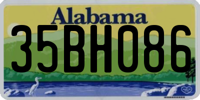 AL license plate 35BH086
