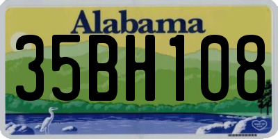 AL license plate 35BH108