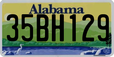 AL license plate 35BH129