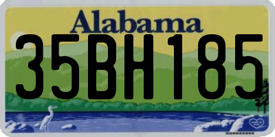 AL license plate 35BH185