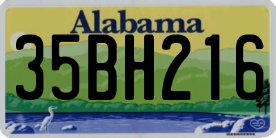 AL license plate 35BH216