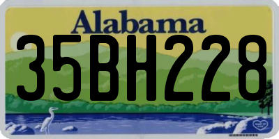 AL license plate 35BH228