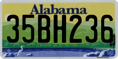 AL license plate 35BH236