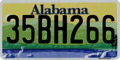 AL license plate 35BH266