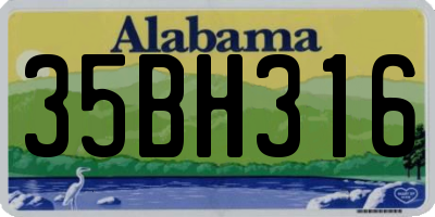 AL license plate 35BH316