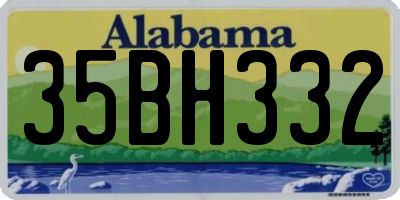 AL license plate 35BH332