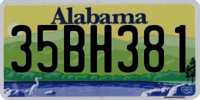 AL license plate 35BH381