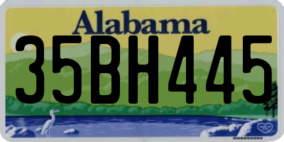 AL license plate 35BH445