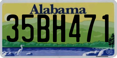 AL license plate 35BH471