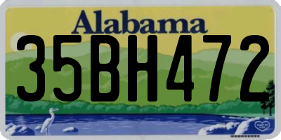 AL license plate 35BH472
