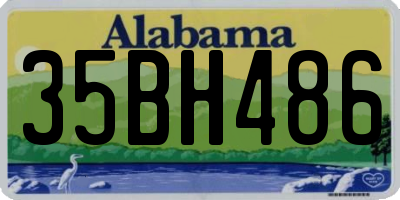 AL license plate 35BH486