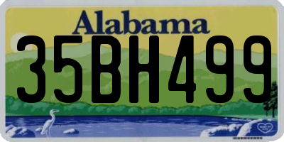 AL license plate 35BH499