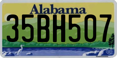 AL license plate 35BH507