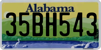 AL license plate 35BH543