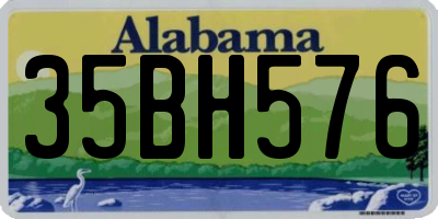 AL license plate 35BH576