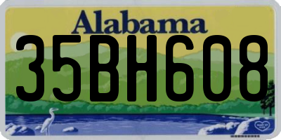 AL license plate 35BH608