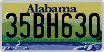 AL license plate 35BH630