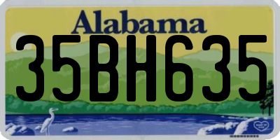 AL license plate 35BH635