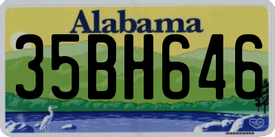 AL license plate 35BH646