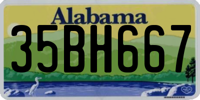 AL license plate 35BH667