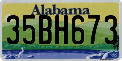 AL license plate 35BH673