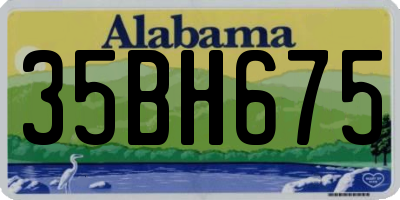 AL license plate 35BH675