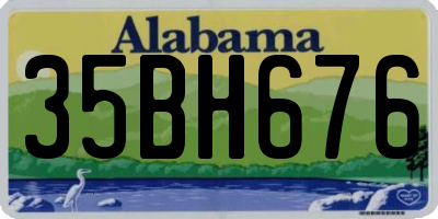 AL license plate 35BH676