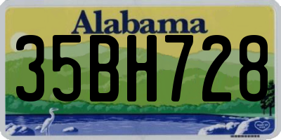 AL license plate 35BH728