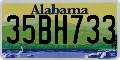 AL license plate 35BH733