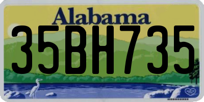 AL license plate 35BH735