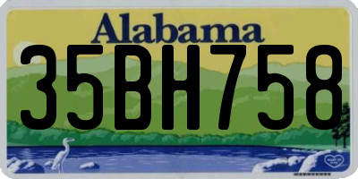 AL license plate 35BH758